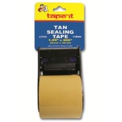 Carton Sealing Tape Tan - with Dispenser