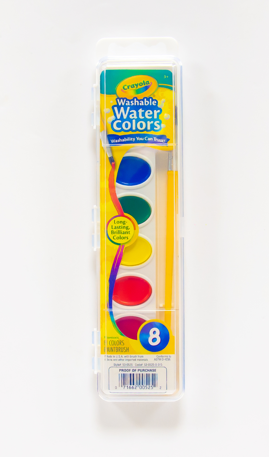 Wholesale Crayola Washable Watercolor Set 8 Colors