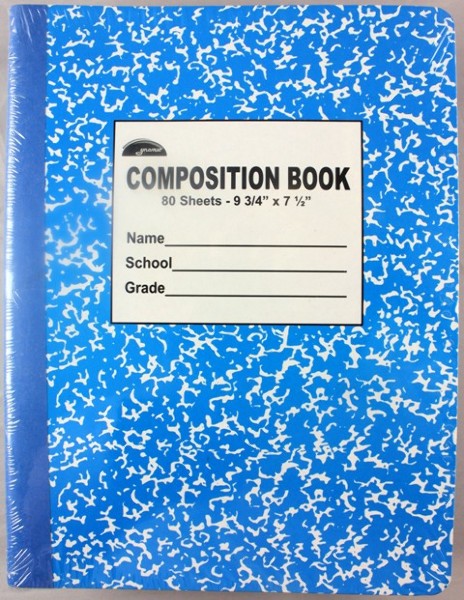 Marble story composition book picture