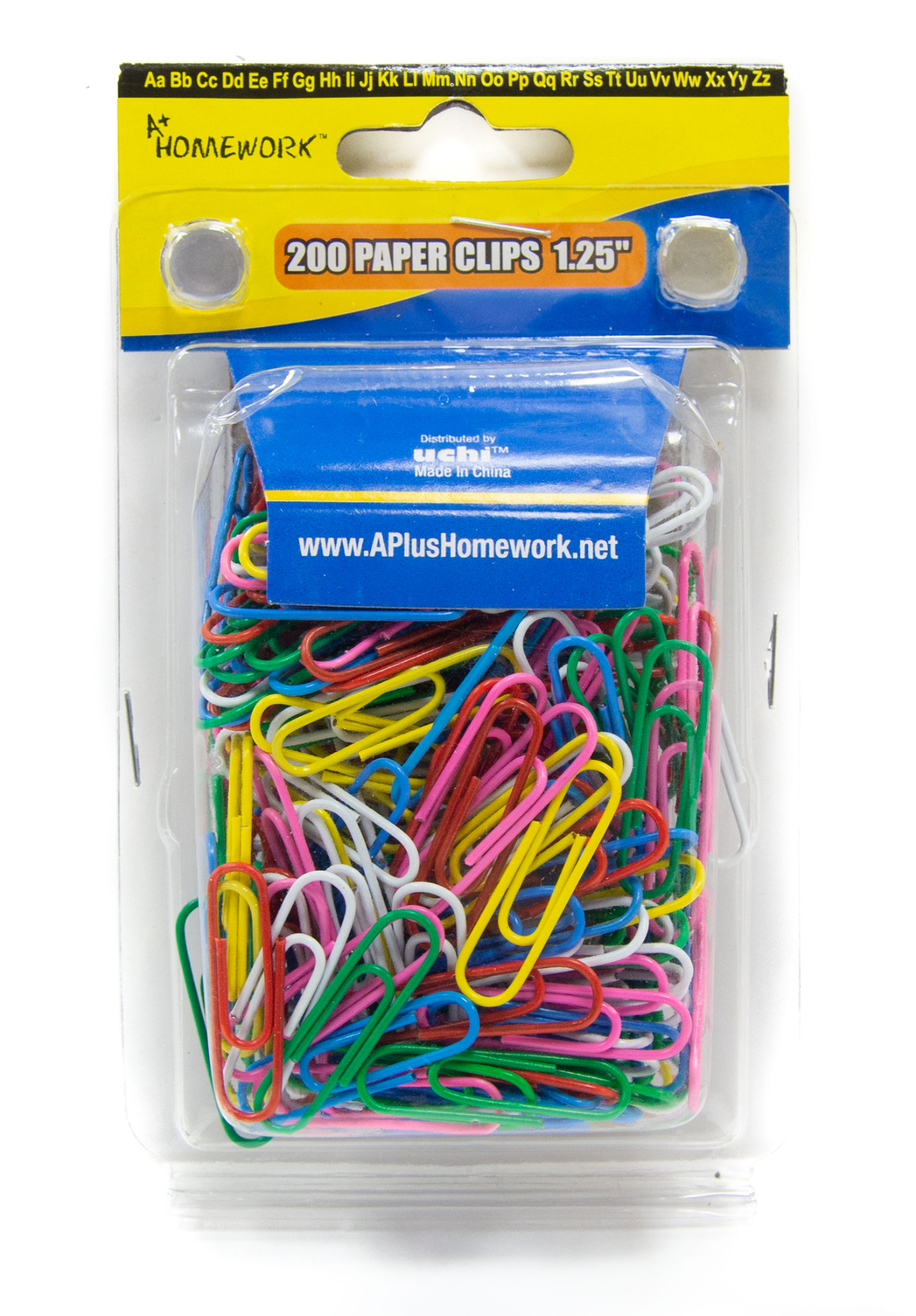 Office Depot Brand Vinyl Paper Clips, Pack of 200, Jumbo, Assorted Colors