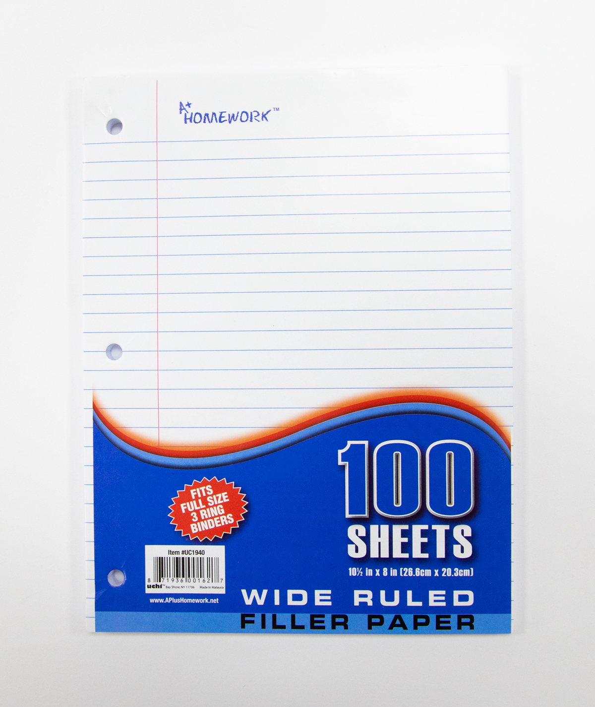 Wholesale Filler Paper Wide Ruled 100 Sheets SKU 409051 DollarDays