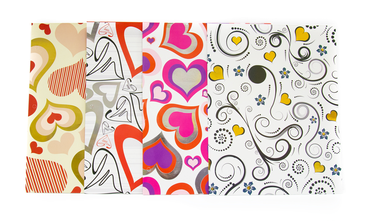 Wholesale Two Pocket Folders Peace Love(50xalt=