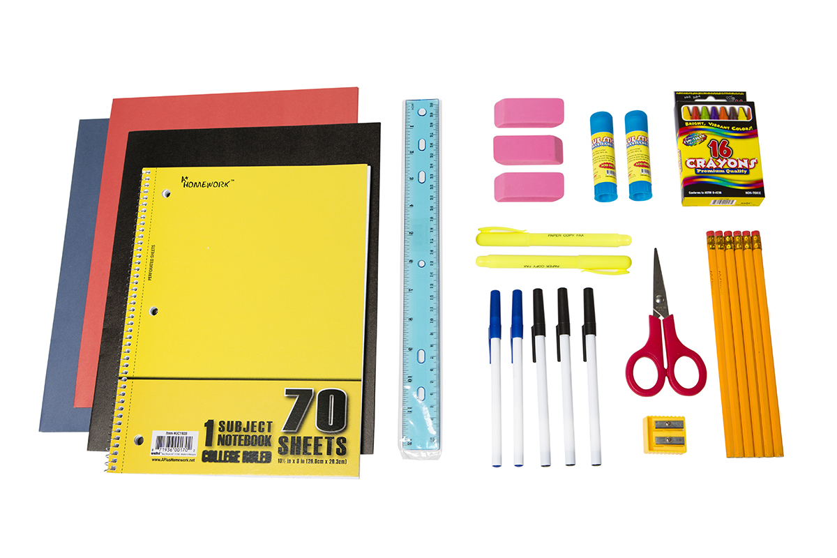 Wholesale Middle High School Supply Kit 27 Piece