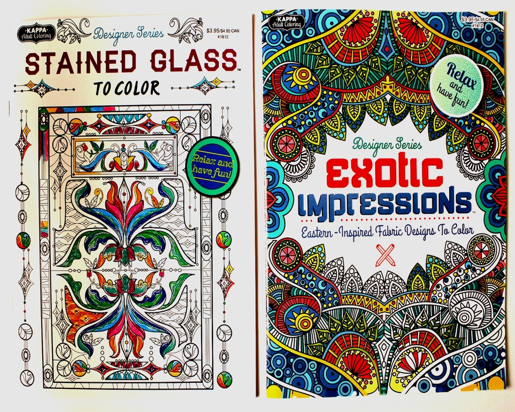 Adult Coloring Book Exotic Impressions & Stained Glass(48x.02)