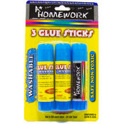 Glue Sticks - Washable - 3 pack