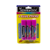 Purple Glue Sticks - 3 pk - .28 oz Each Stick