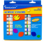 Acrylic Paint Set - 18 colors