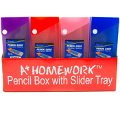 Pencil Box - Slider open with Button Closure