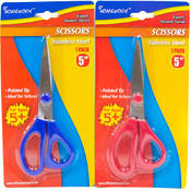 School 5" Pointed Tip Scissor- Asst. Colors