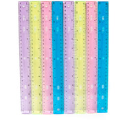 Plastic Rulers - 12" - Assorted Colors