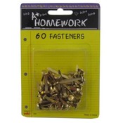 Brass Brad Fasteners - 60 ct Assorted sizes