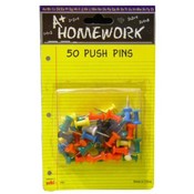 Push Pins - Asst. Colors - 50 Count