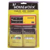Chalk - 24 ct &amp; Eraser Combo Pack