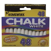 Chalk - White - 3"sticks - 48 per box.