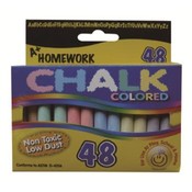 Chalk - Assorted Colors - 3" sticks-48/box.