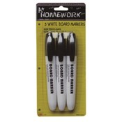 Dry Erase Markers - Black - 3 Pack