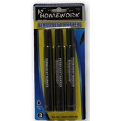 Black Permanent Markers - Large - 3 Pack