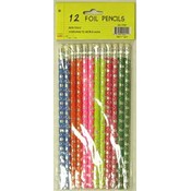 Foil Pencils - 12 pack - asst. designs