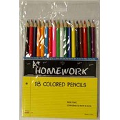 Colored Pencils - assorted colors - 18 pack