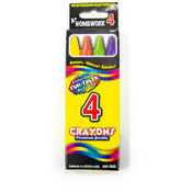 Crayons - 4 Pack - Assorted Colors