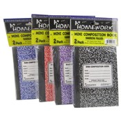 Mini Marble Notebook - 3.25"x4.5"- 80 Sh - 2 Pack