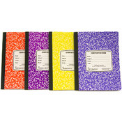 Assorted Colored Marble Composition Book