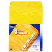 Clasp Envelopes - 10" x 13" - 3 Count/Pack