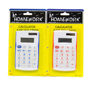 Battery Calculator - 8 Digit Display - Asst.Colors