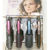 24 Piece Pastel Hairbrush Display