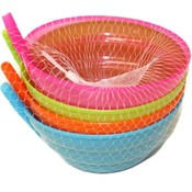 4PK BOWL W STRAW SET NET BAG