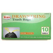 30 Gl Trash Bag Black 10 Ct