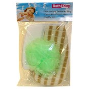 Bath Glove and Sponge 2 Pack