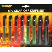 8Pc Snap-Off Knife Set