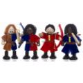 Medieval Wooden Soldier Dolls