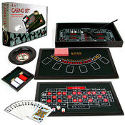 4 in 1 Casino Game Table Roulette, Craps, Poker, B