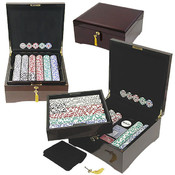 750 HIGH ROLLER Poker Chip Set w/Polished Laquer F