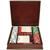100 11.5g Jackpot Casino Clay Chip w/ Mahogany Cas