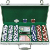 300 11.5G Holdem Poker Chip Set w/Aluminum Case