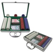 200 11.5g Suited Chips w/Clear Cover Aluminum Case