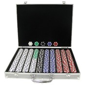 1000 11.5 Gram DICE-STRIPED Chips in ALUM Case
