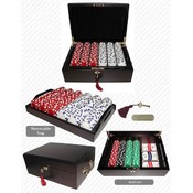 #1 Best Poker Chip Set (Mahogany) - 500 Chips