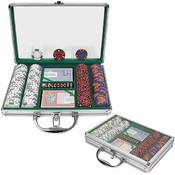 200 Chip Tri-Color Triple Crown Set w/Clear Cover