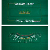Blackjack and TX Holdem 2 Sided Layout 36 x 72 inc