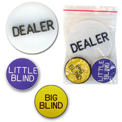 Poker Button Set - Dealer, Big &amp; Little Blinds - i