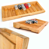 Oak Black Jack Table Tray - Holds 500 Chips