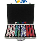 1000 Las Vegas EDGE SPOT NEXGENT Poker Chips w/Alu