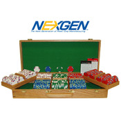 500 Lucky Bee EDGE SPOT NEXGEN Chips w/Wooden Case