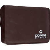 CopagT High Quality Leather Two Deck Card Case