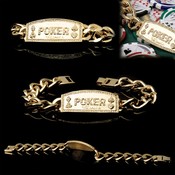 Gold Link Poker Champion Bracelet