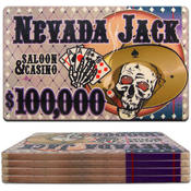 Nevada Jacks Ceramic Poker Chip Plaque - $100000 Wholesale Bulk